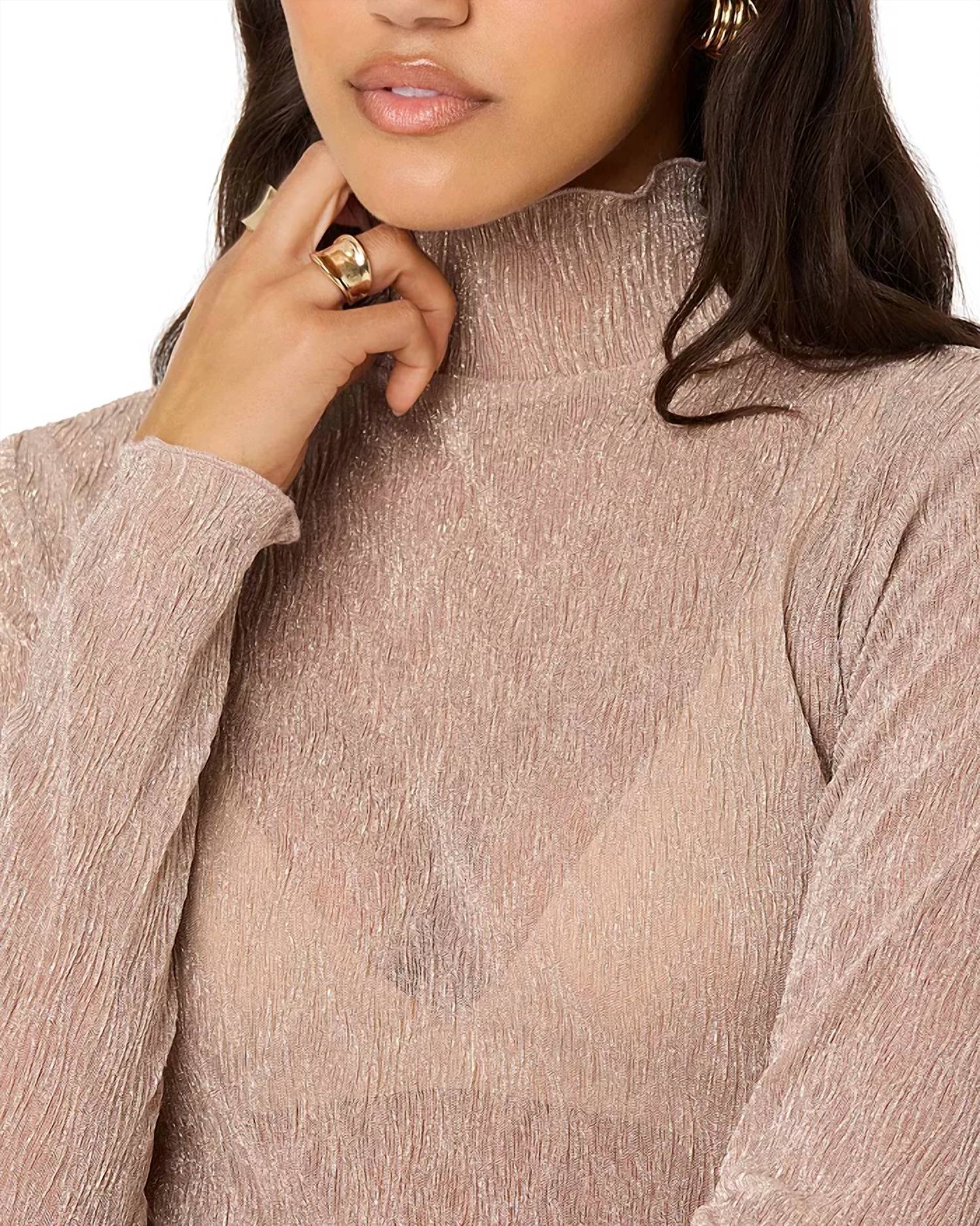 Astr - Kyra Long Sleeve Turtleneck Top