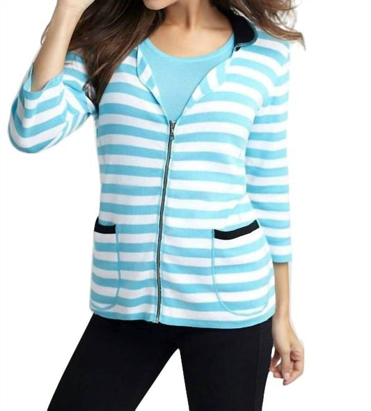 Colorblock Striped Cardigan