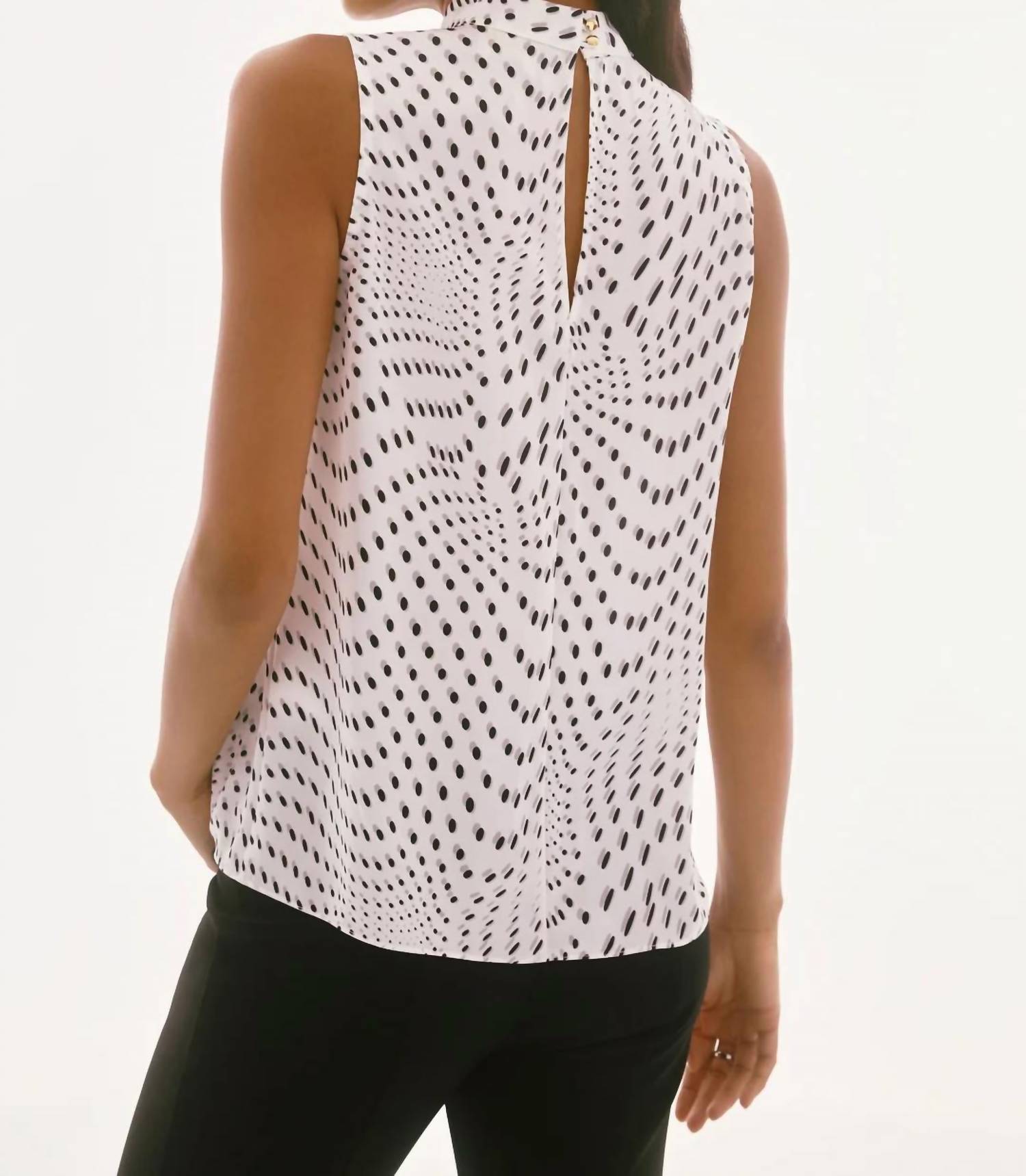Joseph Ribkoff - Dot Print Sleeveless Top