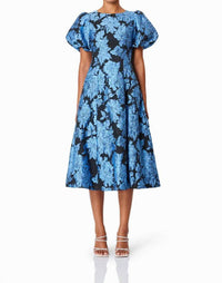 Elliatt - Kayla Brocade Cocktail Midi Dress