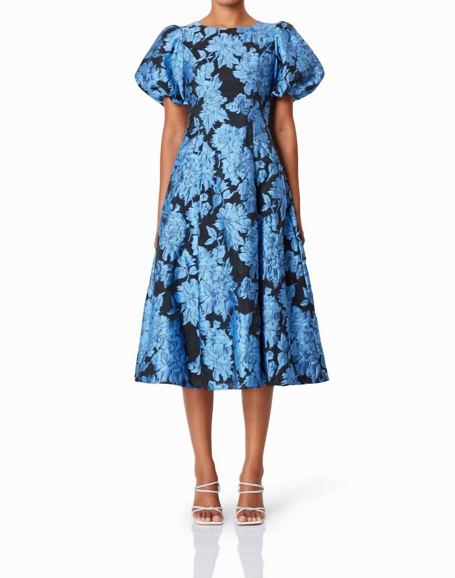 Elliatt - Kayla Brocade Cocktail Midi Dress