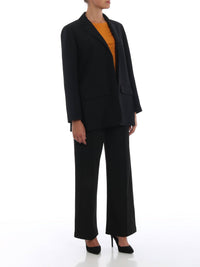 Valentino - Crepe Cady Open Front Tailored Blazer