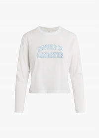 Favorite Daughter - Cropped Collegiate Long Sleeve Tee