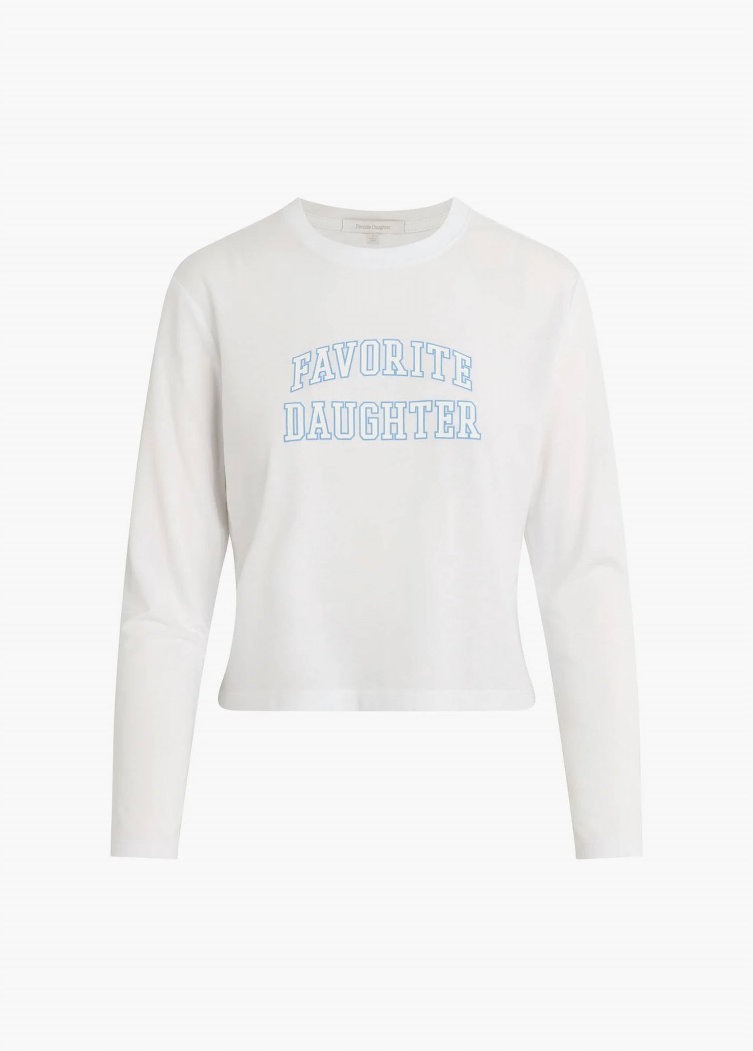 Favorite Daughter - Cropped Collegiate Long Sleeve Tee