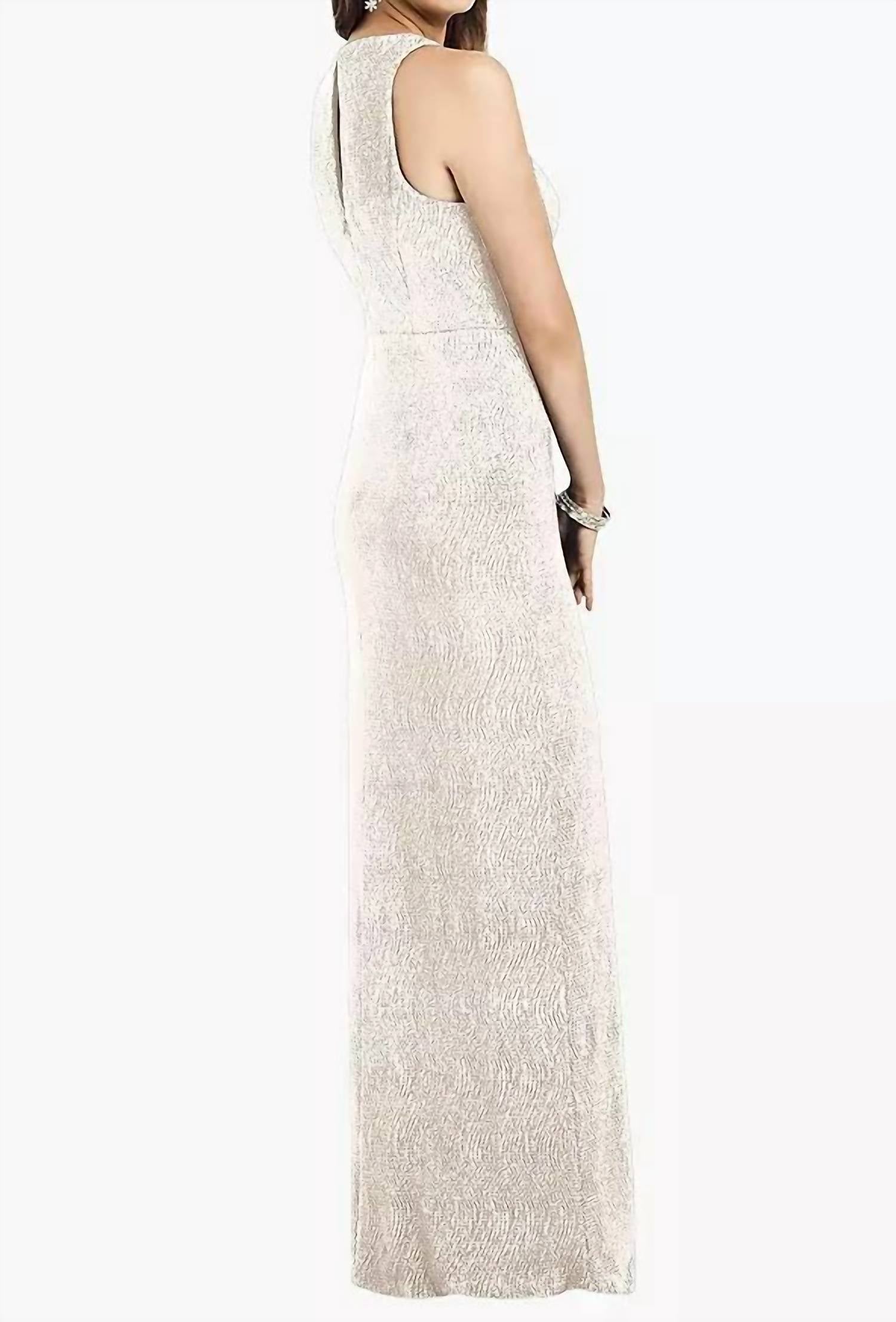 Dessy - Metallic Trumpet Gown