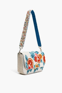 America & Beyond - Women's Fruity Floral Beaded Bag