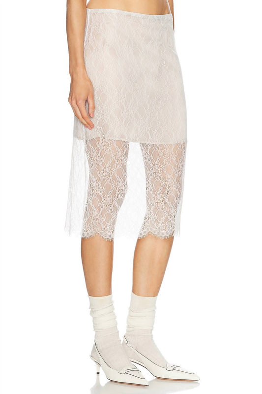 Enza Costa - Sheer Lace Slip Skirt