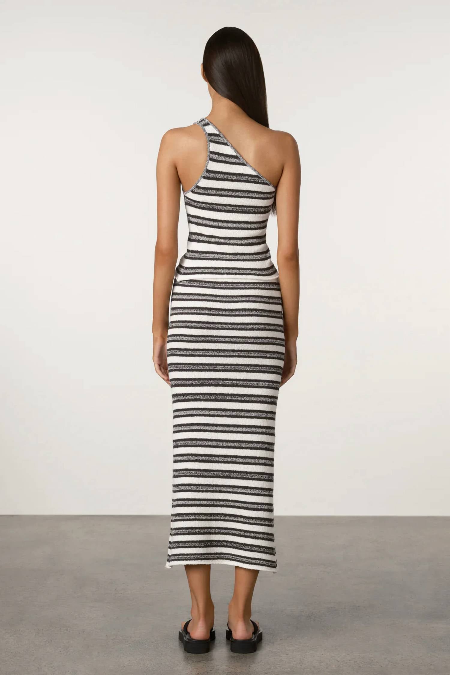 Zulu & Zephyr - Marle Stripe Textured Knit Skirt