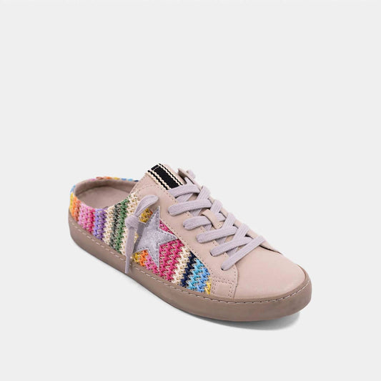 Shu Shop - Women's Polka Stripe Slide Sneakers