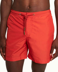 Orlebar Brown Bulldog Drawcord Shorts in firestone - men's shorts - detail view