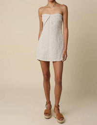 Olivaceous - Becca Linen Strapless Romper