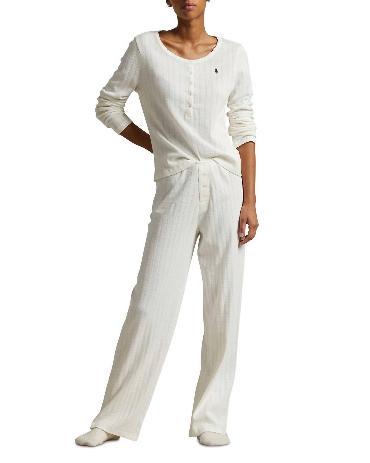 Polo Ralph Lauren - Polo Pointelle Henley Pajamas