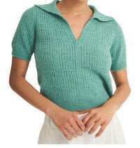 Naadam - CROCHET SHORT SLEEVE POLO