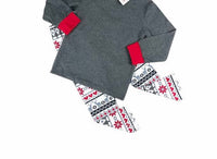 Pete + Lucy - Kids Reindeer Loungewear Set