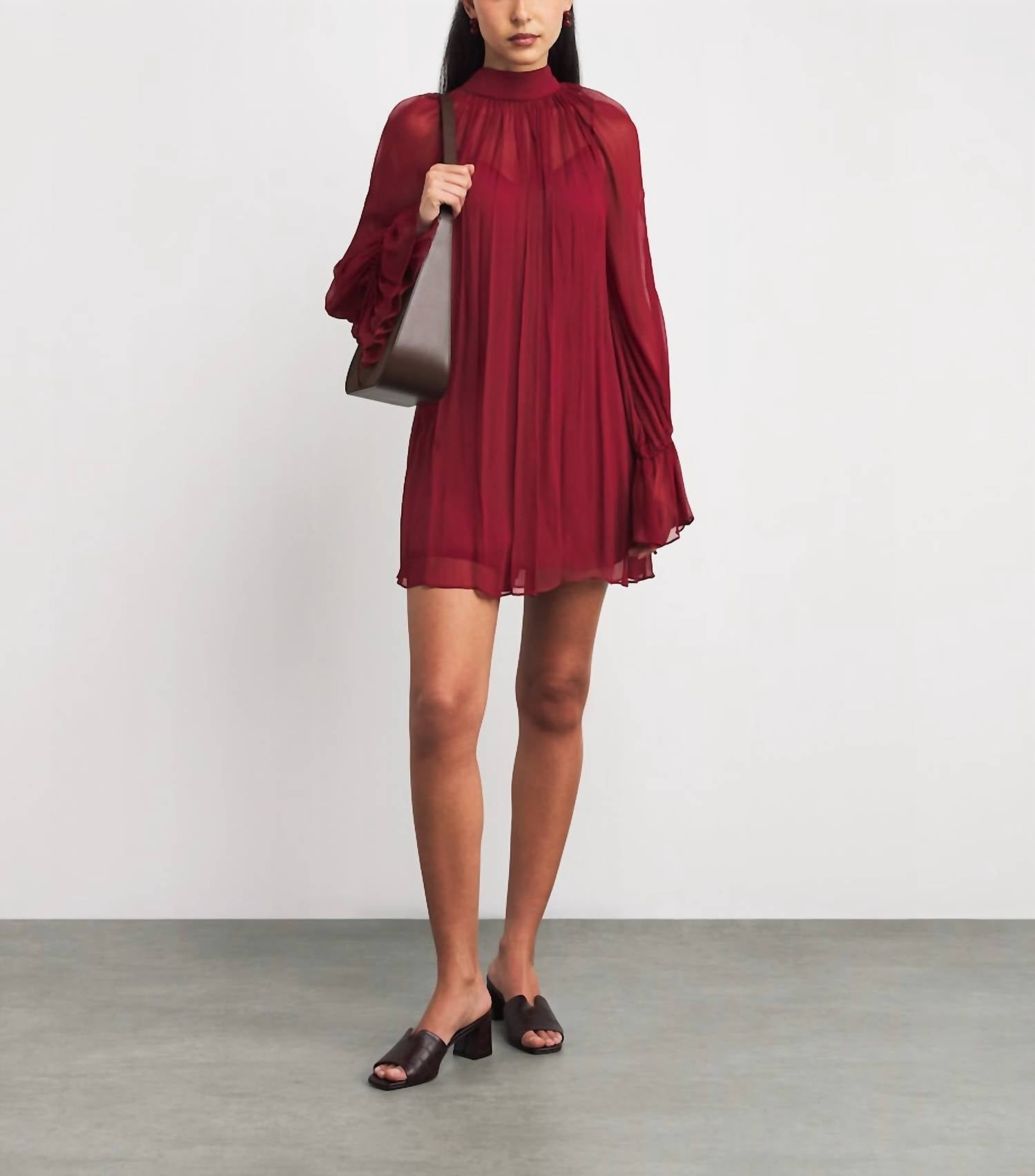 Staud - Chiffon Roux Mini Dress