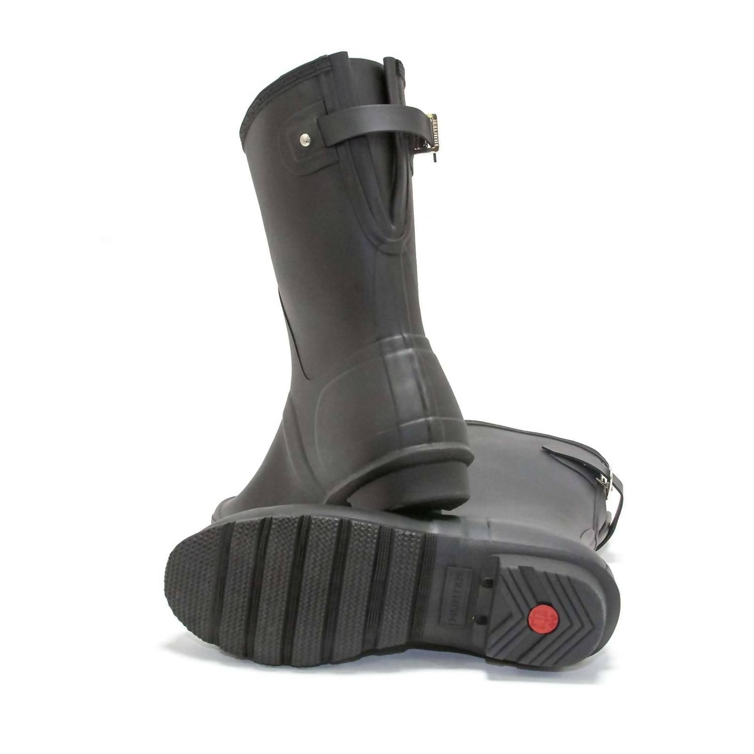 HUNTER Women's Original Back Adjustable Short Boots in black - women's shoe - view 7