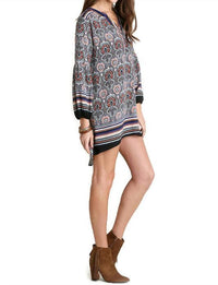 Umgee - Baby Doll Printed Dress