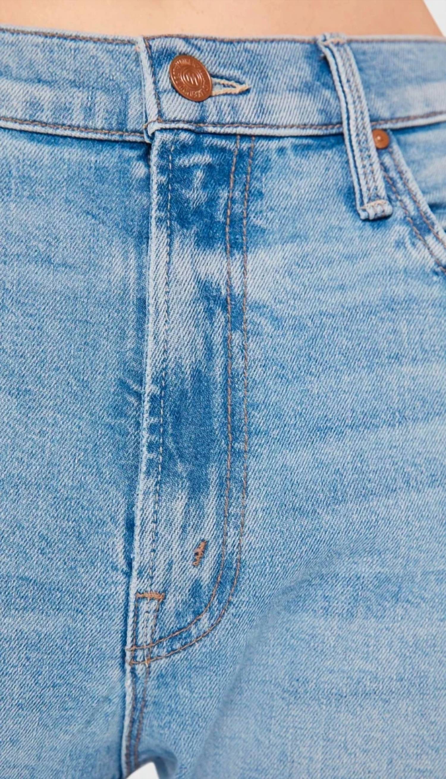 Mother - Ditcher Zip Flood Straight Leg Jeans