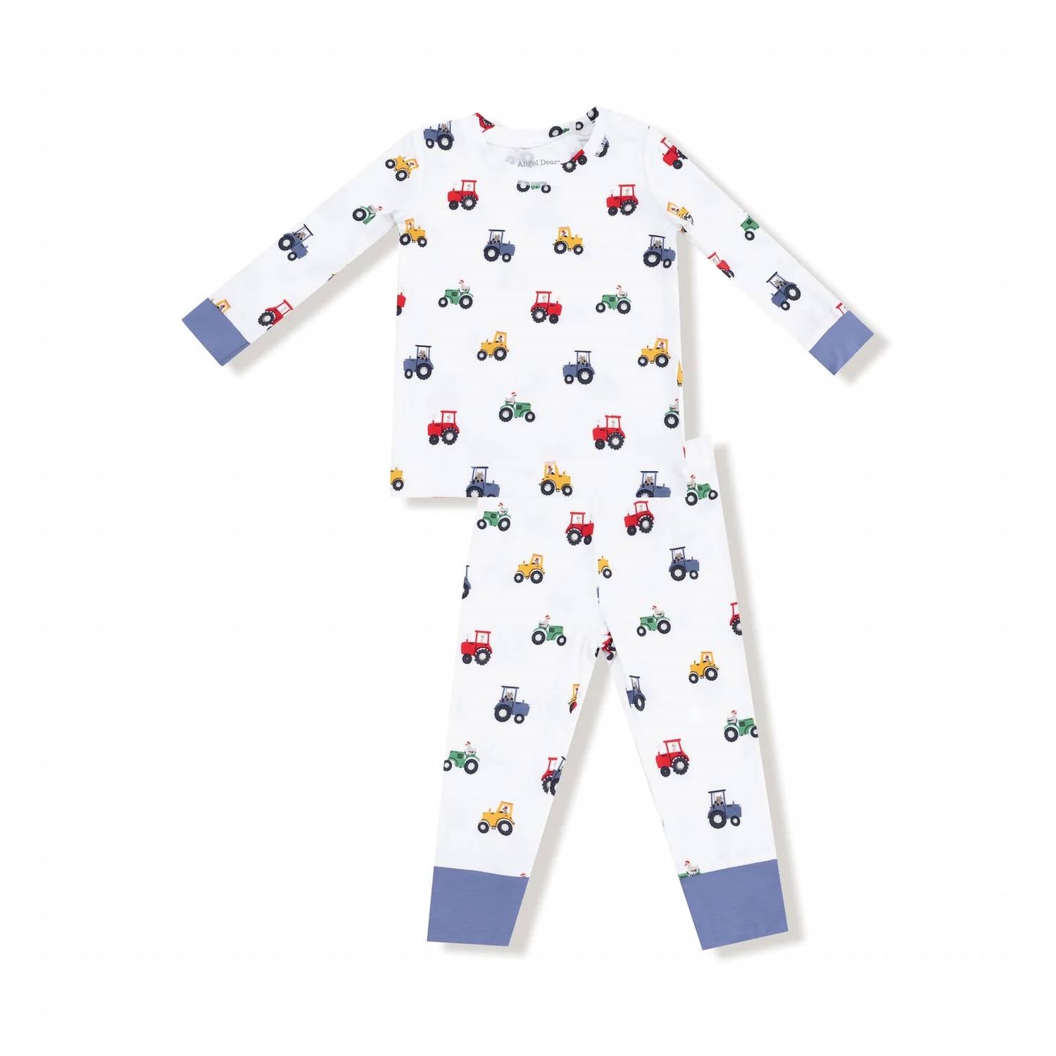 Angel Dear - Boys Mini Tractors Long Sleeve Loungewear Set
