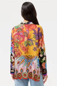 Johnny Was THE AUDREY SHIRT in magnolia patchwork - women's blouse - view 4