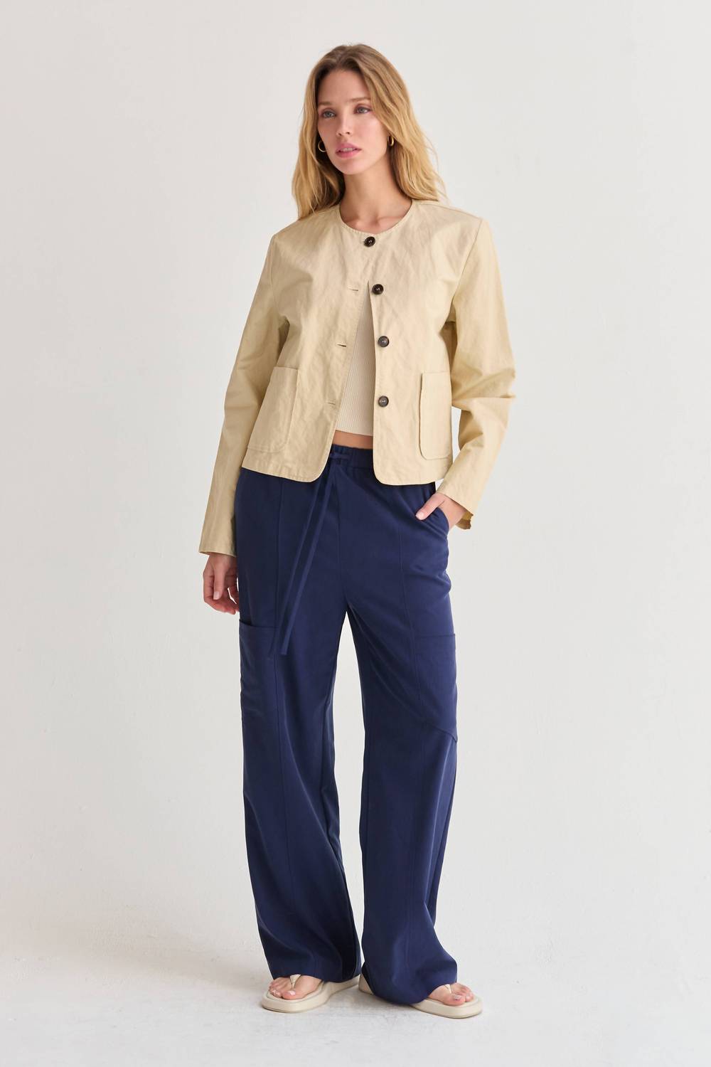 Crescent - Willow Pull On Tencel Blend Pants