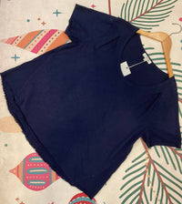 Mododoc - Women's Short Sleeve Pleated Shoulder Tee