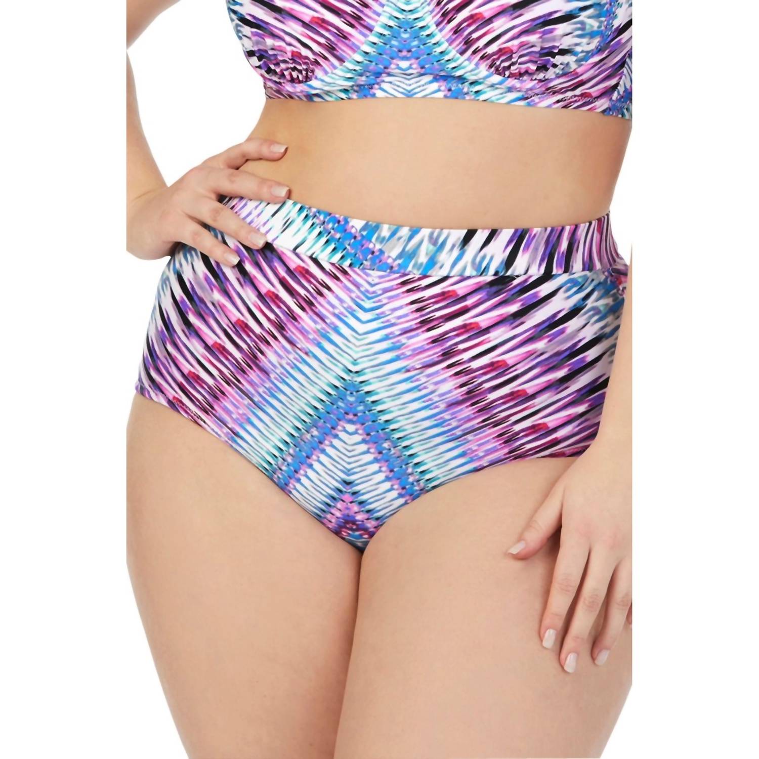 Raisins - Women's Curve High Waist Bikini Bottom - Plus