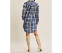 In February - Mineral Wash Plaid Dress