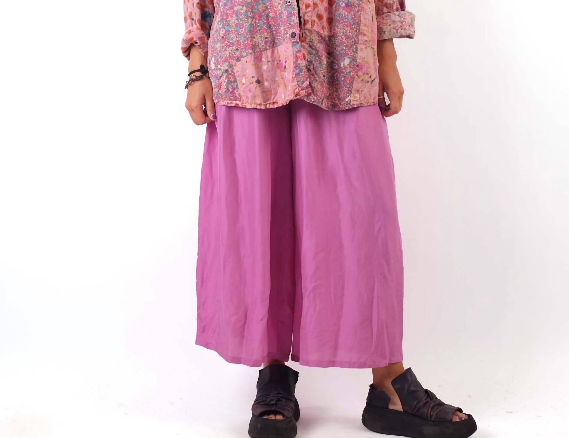 Grizas - Silk Wide Leg Pants