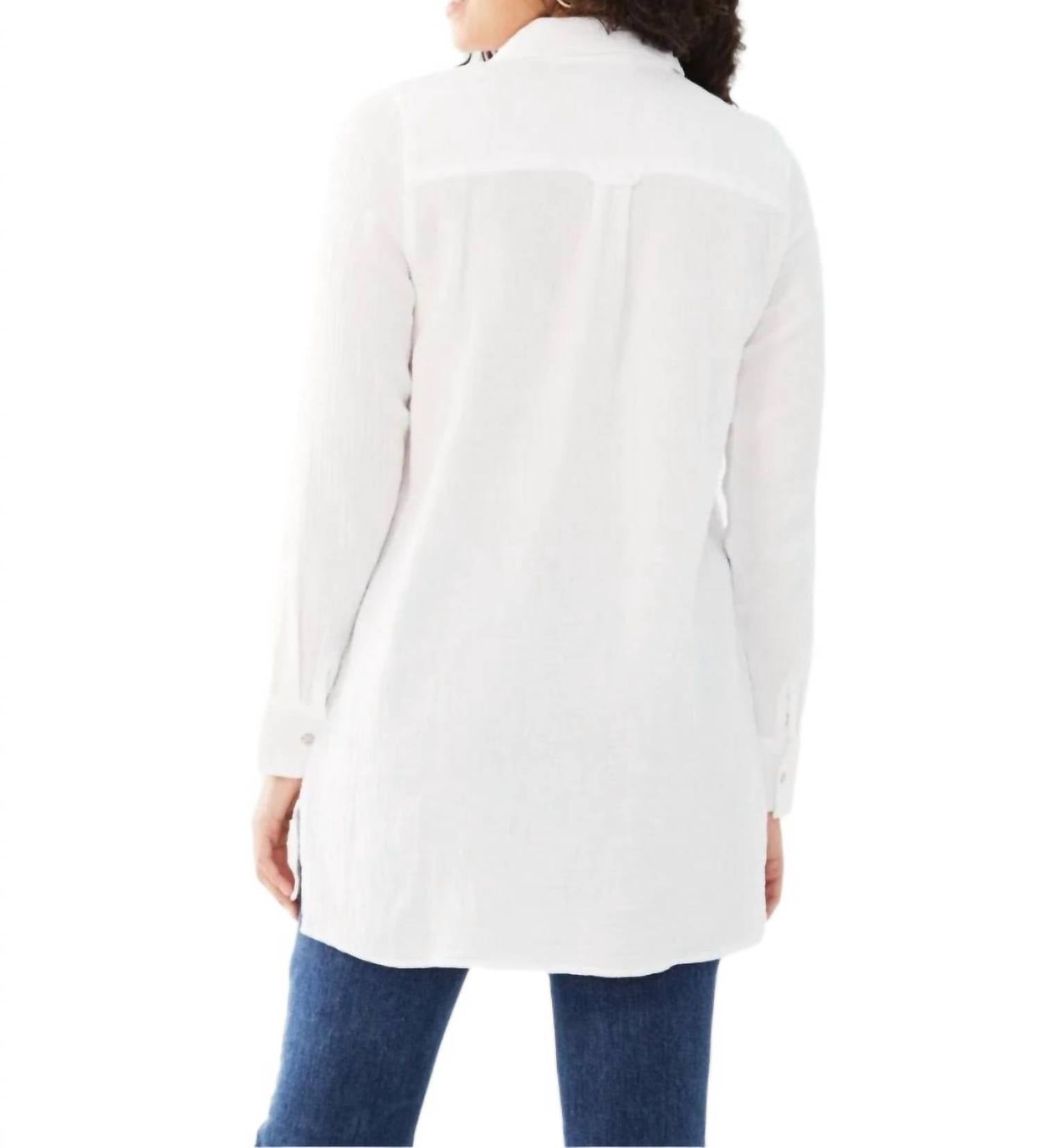 Fdj - Long Sleeve Cotton Gauze Tunic