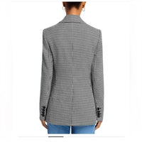 Toccin - Magnolia Houndstooth Double-Breasted Blazer