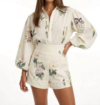 Lily Clothing - Primrose Garden Suit Top