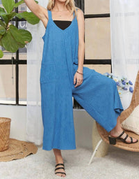 Adora - Wide Leg Crinkle Jumpsuit