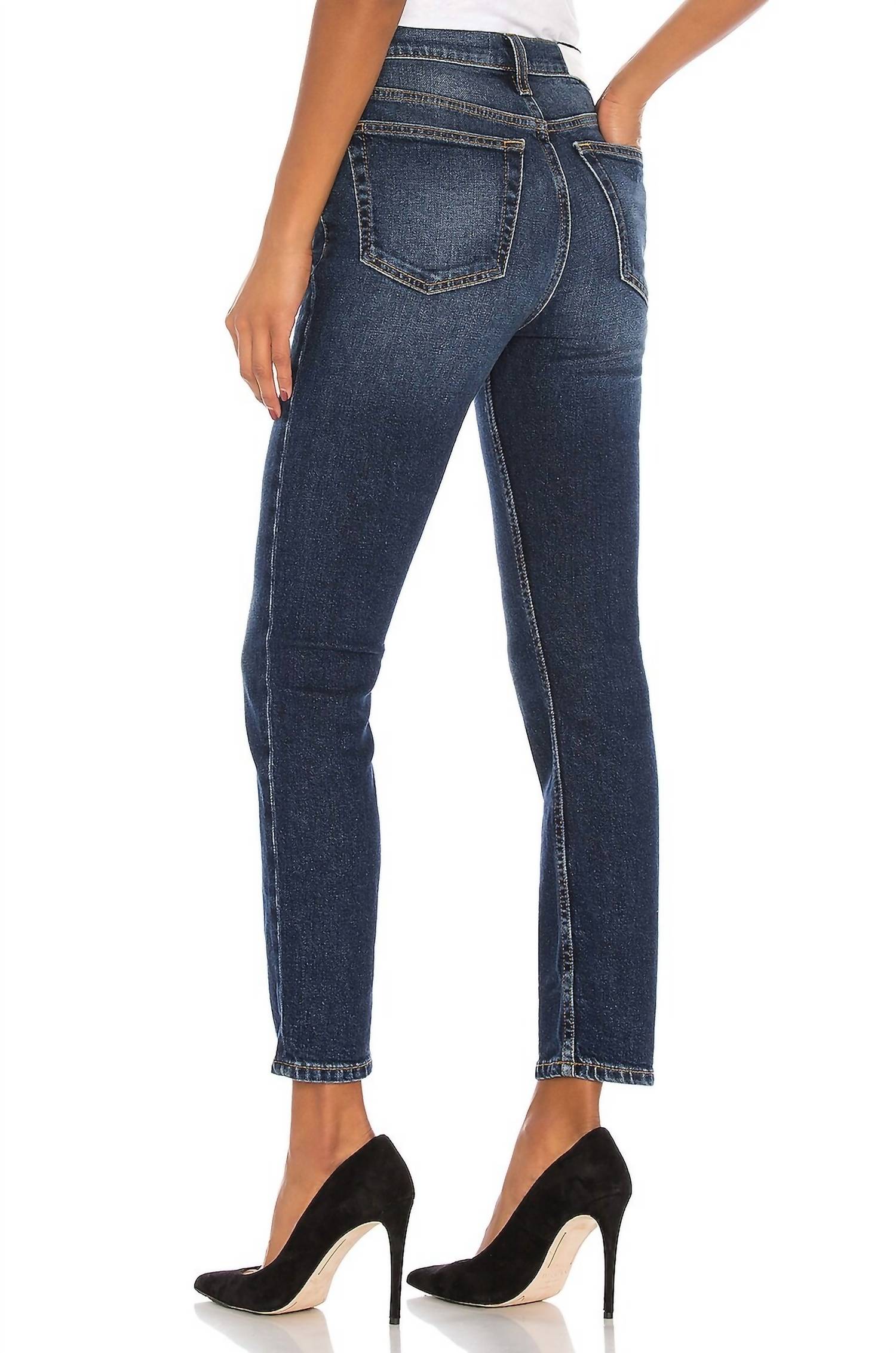 Re/Done - High Rise Ankle Crop Jeans