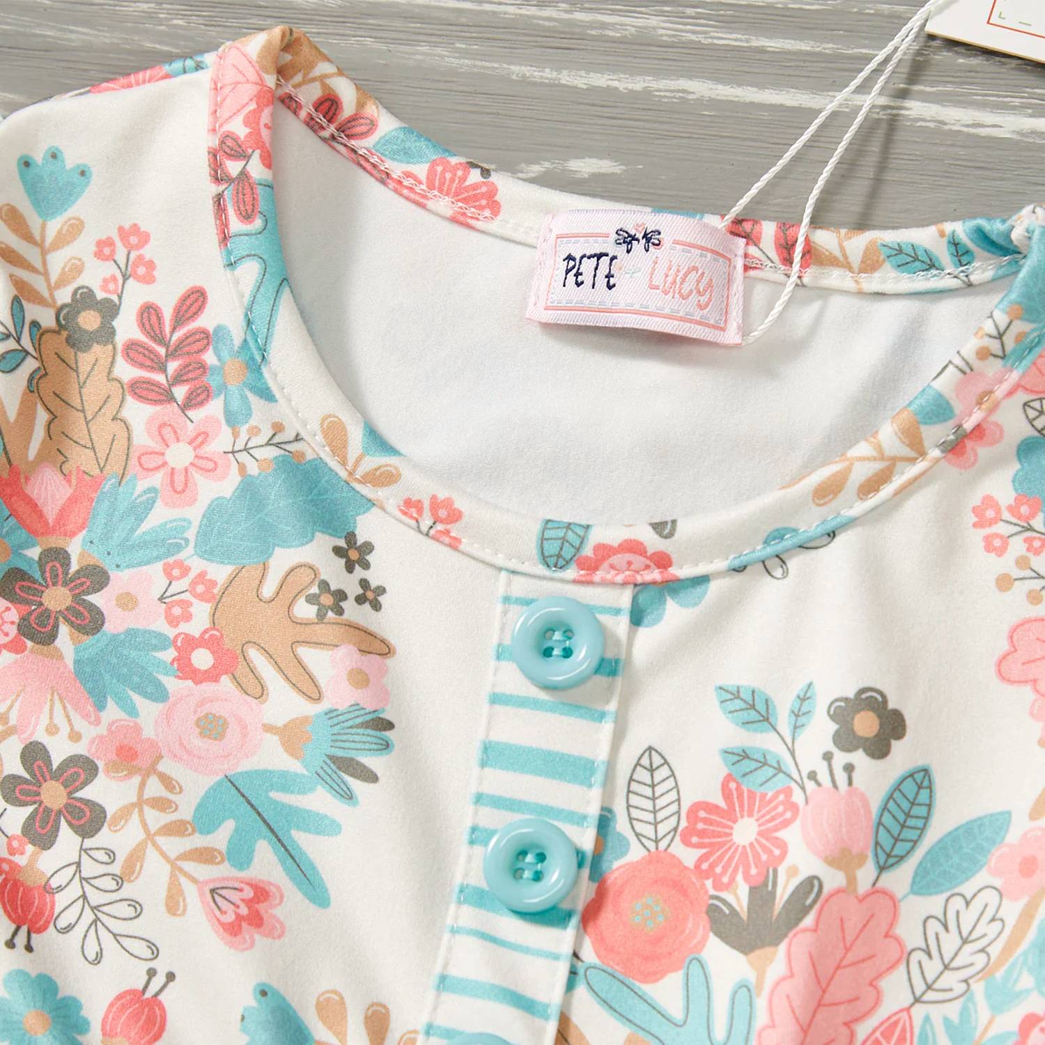 Pete + Lucy - Girls Bunch Of Flowers Pant Set