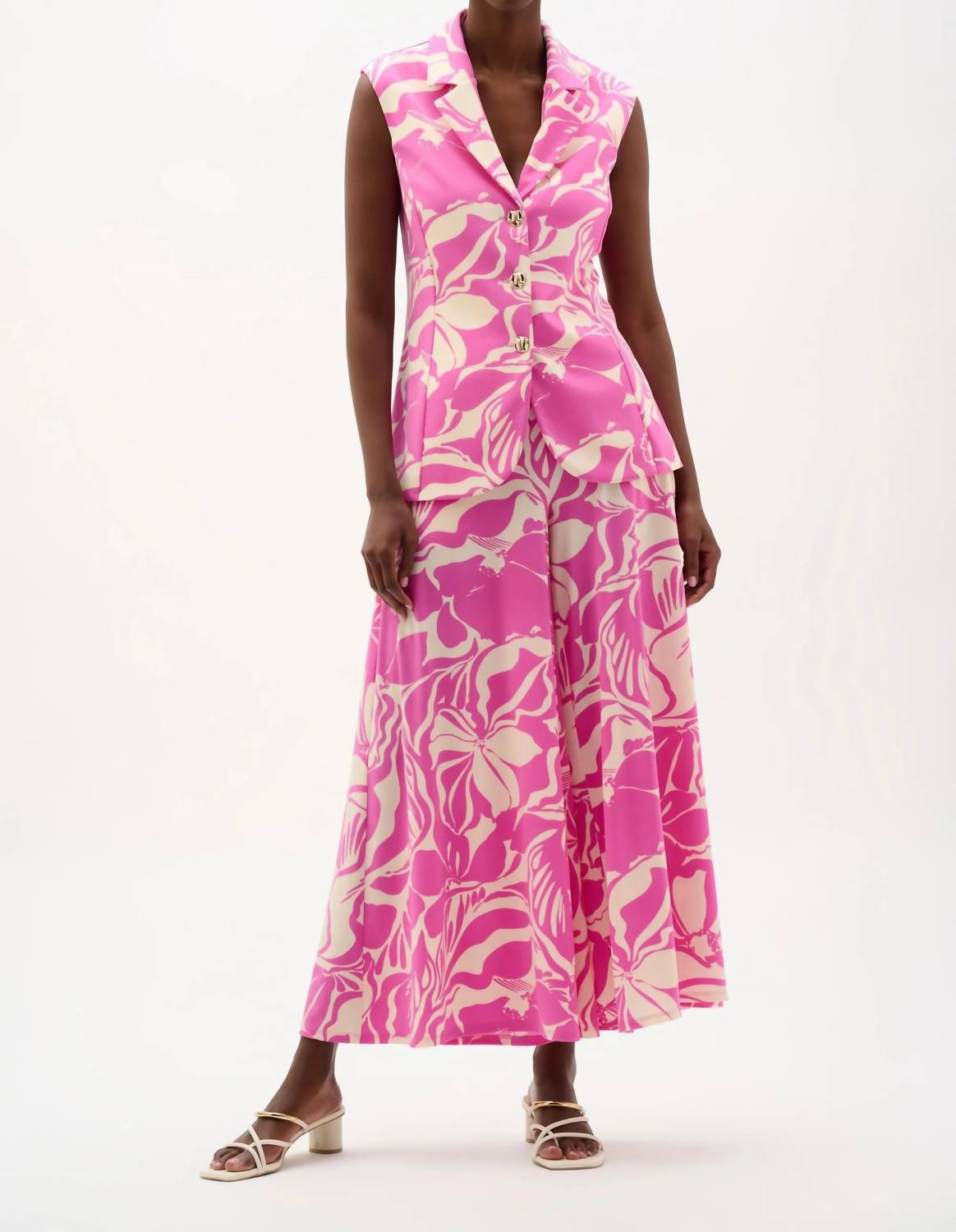 Joseph Ribkoff - Floral Print Sleeveless Vest