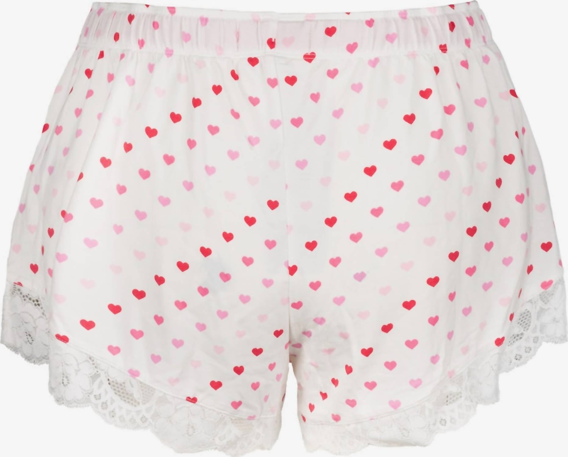 Pj Salvage - Day Dreams Hearts And Lace Pajama Shorts