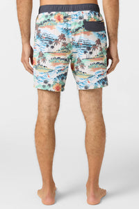 O'Neill - Men's Hermosa Elastic Waist Lined 17" Swim Trunks
