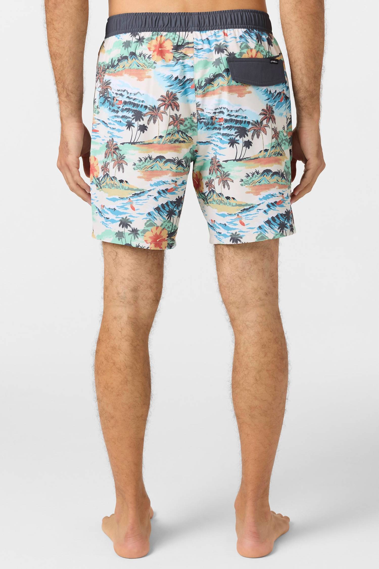 O'Neill - Men's Hermosa Elastic Waist Lined 17" Swim Trunks
