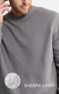 Jachs New York - Sherpa Lined Crewneck Sweatshirt
