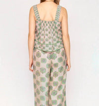 Mirth Monaco Square Neck Tank Top in petite stony coeur - women's tank top - detail view