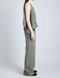 Proenza Schouler Weyes Straight Leg Pant in wood - women's pants - alternate view