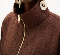 Joseph Ribkoff - Textured Zip Front Bomber Jacket