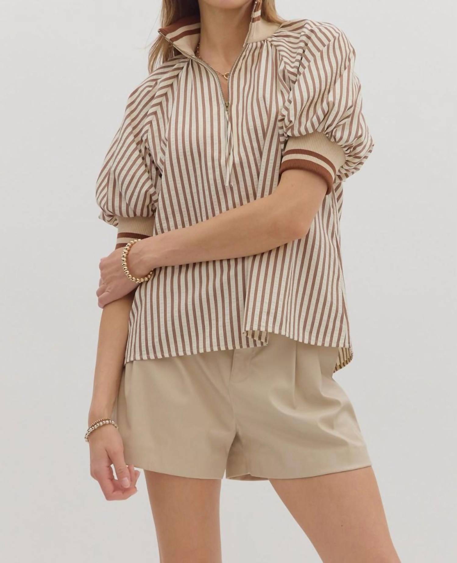 Entro - Crush Stripe Blouse