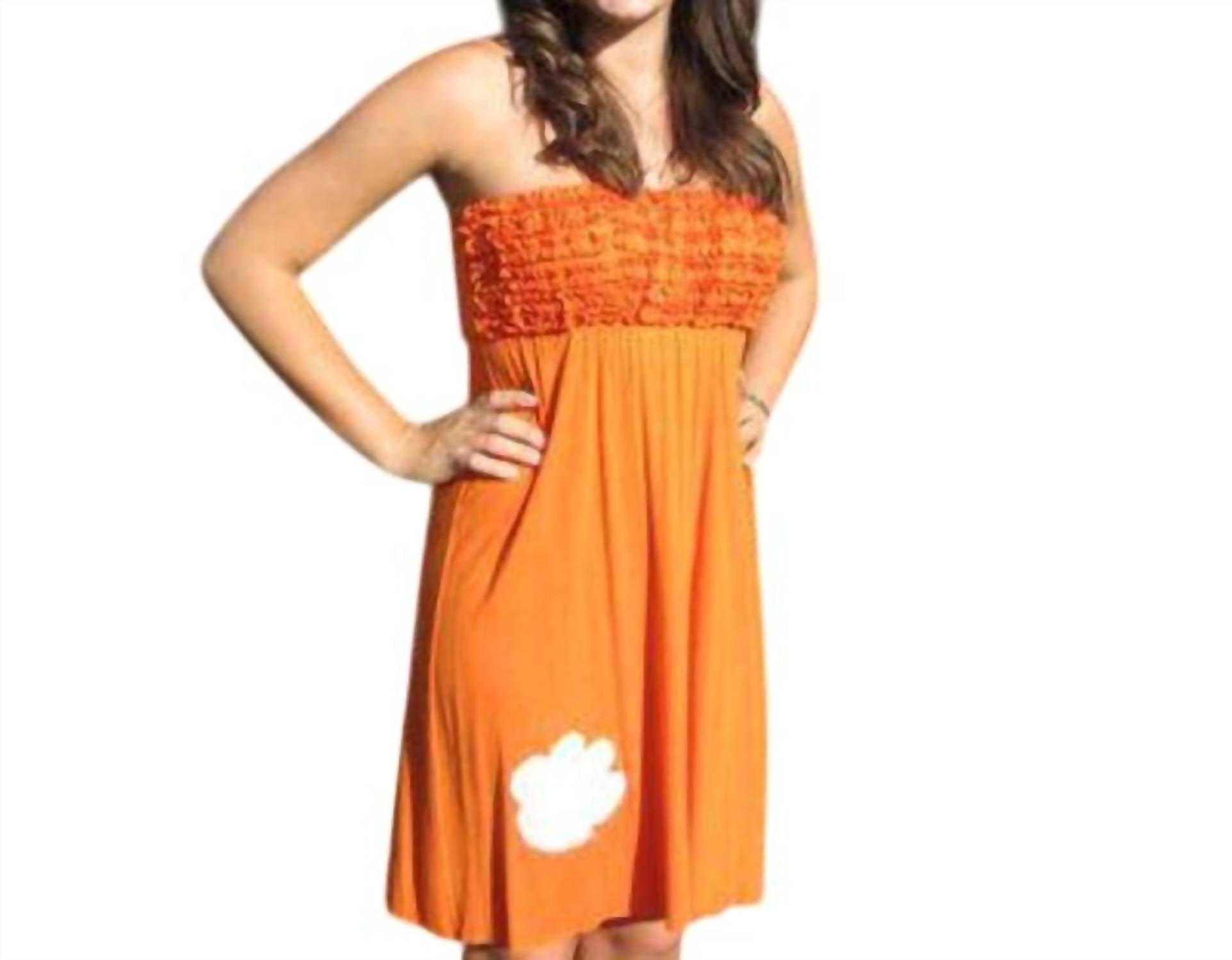 Livy Lu - Auburn University Logo Ruffle Dress