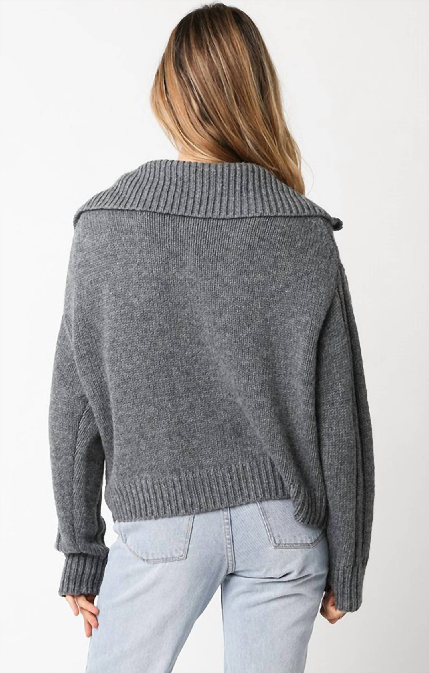 Olivaceous - Sienna Zip Sweatshirt