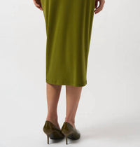 Joseph Ribkoff - Crepe Knit Pull On Midi Pencil Skirt