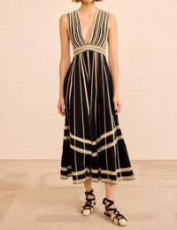 Ulla Johnson - Palermo Deep V Midi Dress