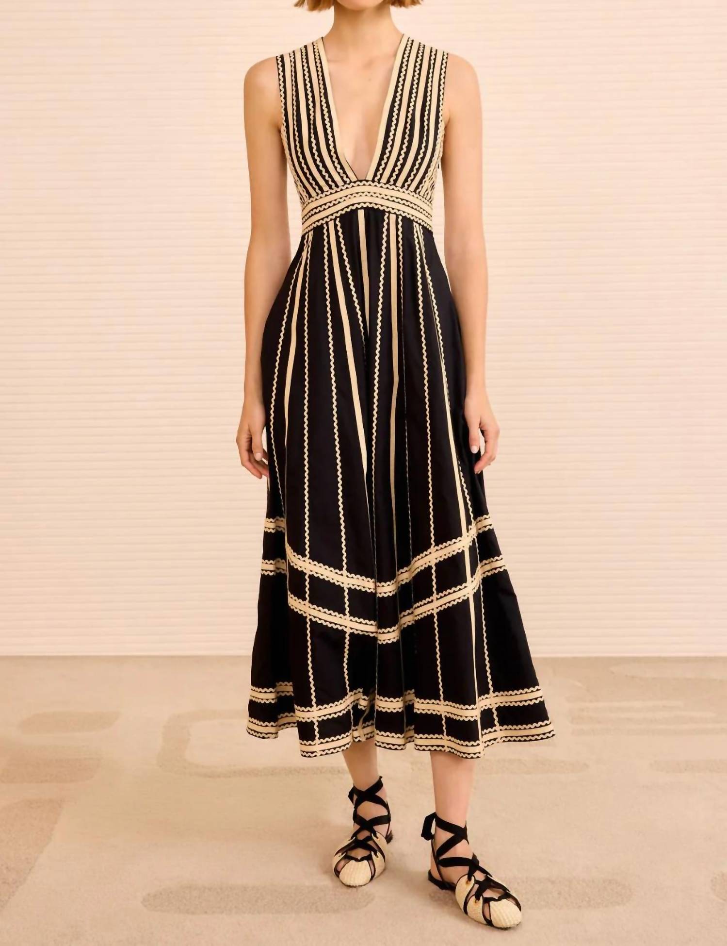 Ulla Johnson - Palermo Deep V Midi Dress
