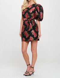 Meet Me In Santorini - One Shoulder Mini Dress